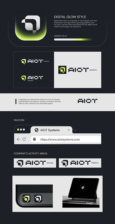 AIOT System Logo 3d animation branding design graphic design illustration logo motion graphics ui vector
