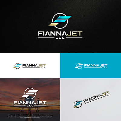 FIANNA JET Logo 3d animation branding design graphic design illustration logo motion graphics ui vector