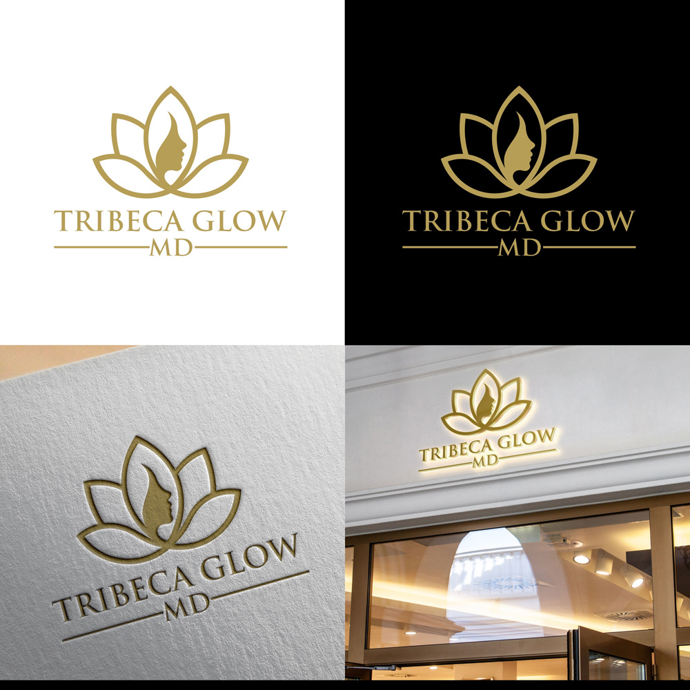 TRIBECA GLOW Logo 3d animation branding design graphic design illustration logo motion graphics ui vector