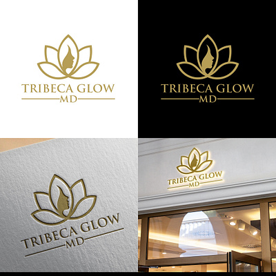 TRIBECA GLOW Logo 3d animation branding design graphic design illustration logo motion graphics ui vector