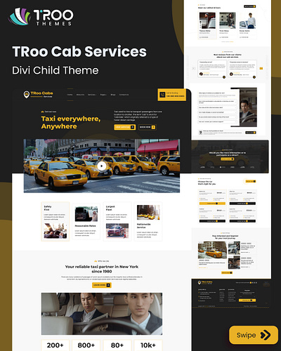 TRoo Cab Services – Divi Child Theme ui