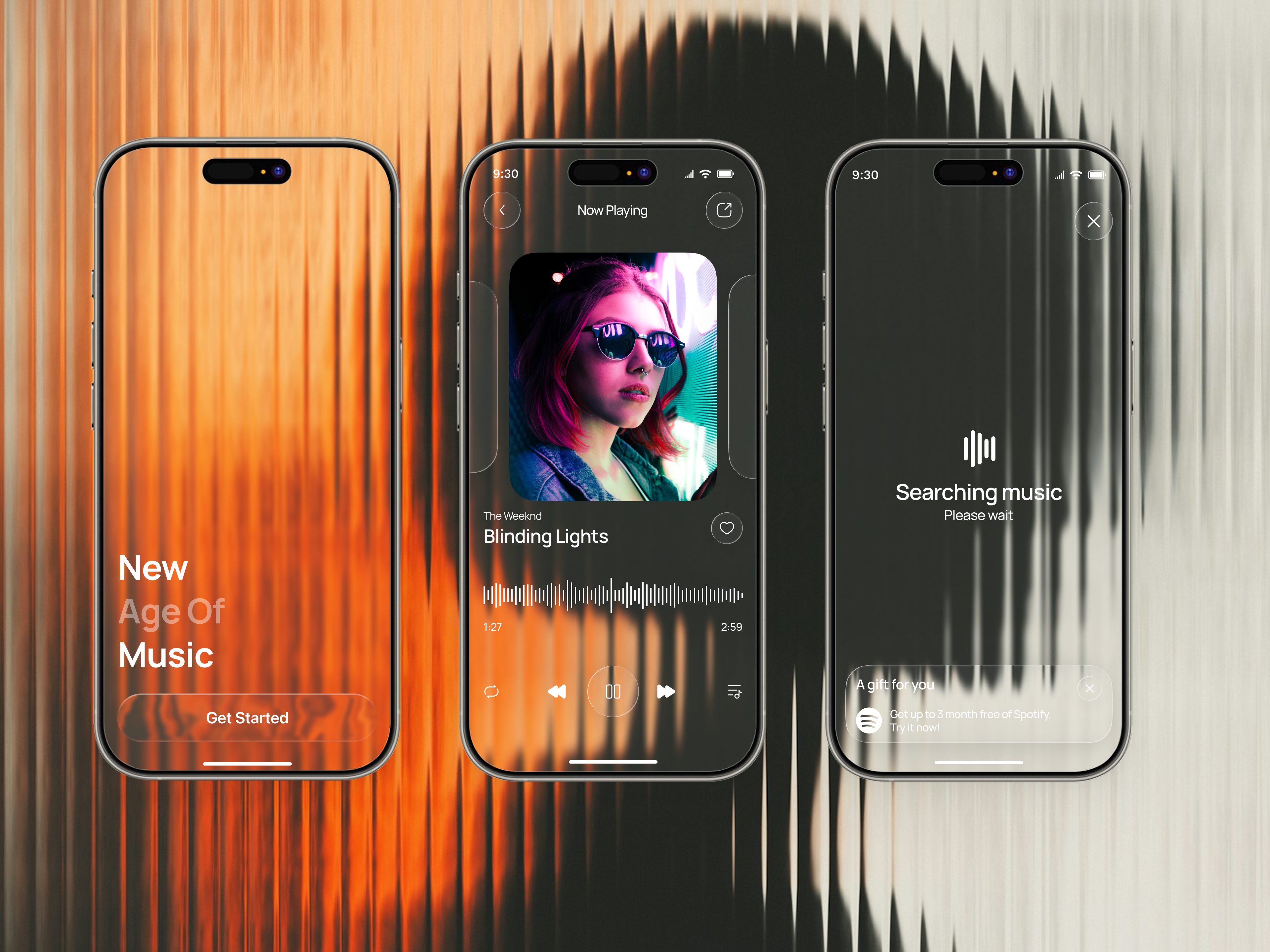 Example of Music Mobile App Design UI UX