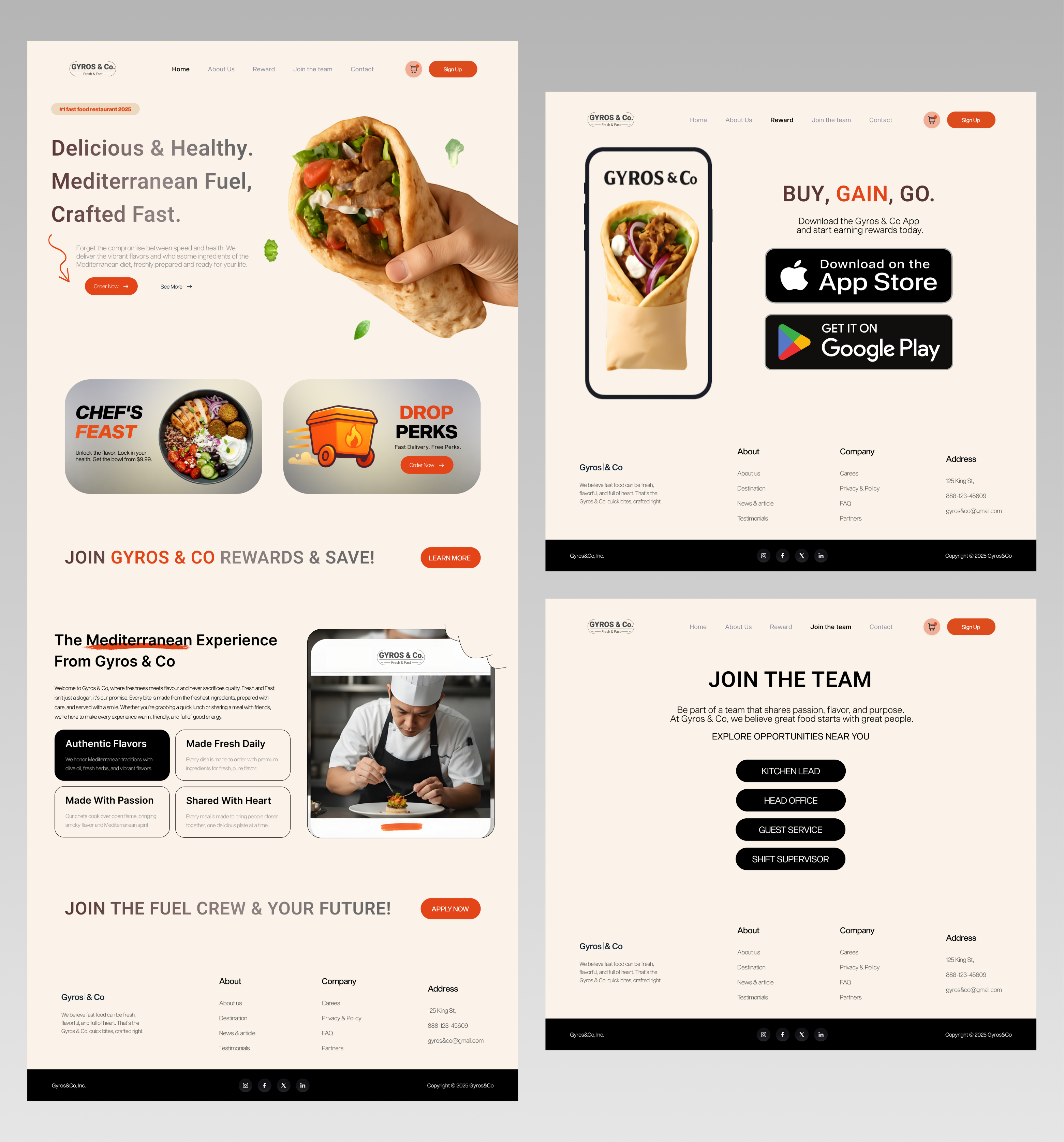 Gyros & Co – Mediterranean Restaurant Website brandingidentity dribbble fooddesign landingpage mediterranean minimalui restaurant uiux ux uxinspiration webdesign