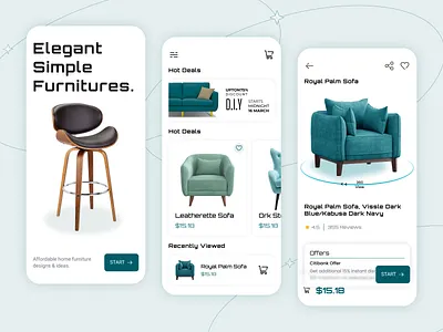 Furniture E-commerce Mobile App UI/UX Design app appdesign design designinspiration dribbble ecommerce ecommerceapp figma figmadesign financeapp furnitureapp mobileappdesign productdesign ui uidesign uiux uxdesign