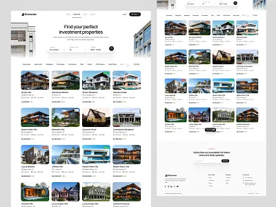 Properties Listing UI Design clean ui clean ui design design designstudio landing page landing page design landing page design service modern design properties listing properties listing ui ui design ux design website website design website design service websites