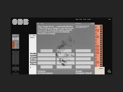 Obys' Design Books black books design library minimal swiss typography ui web