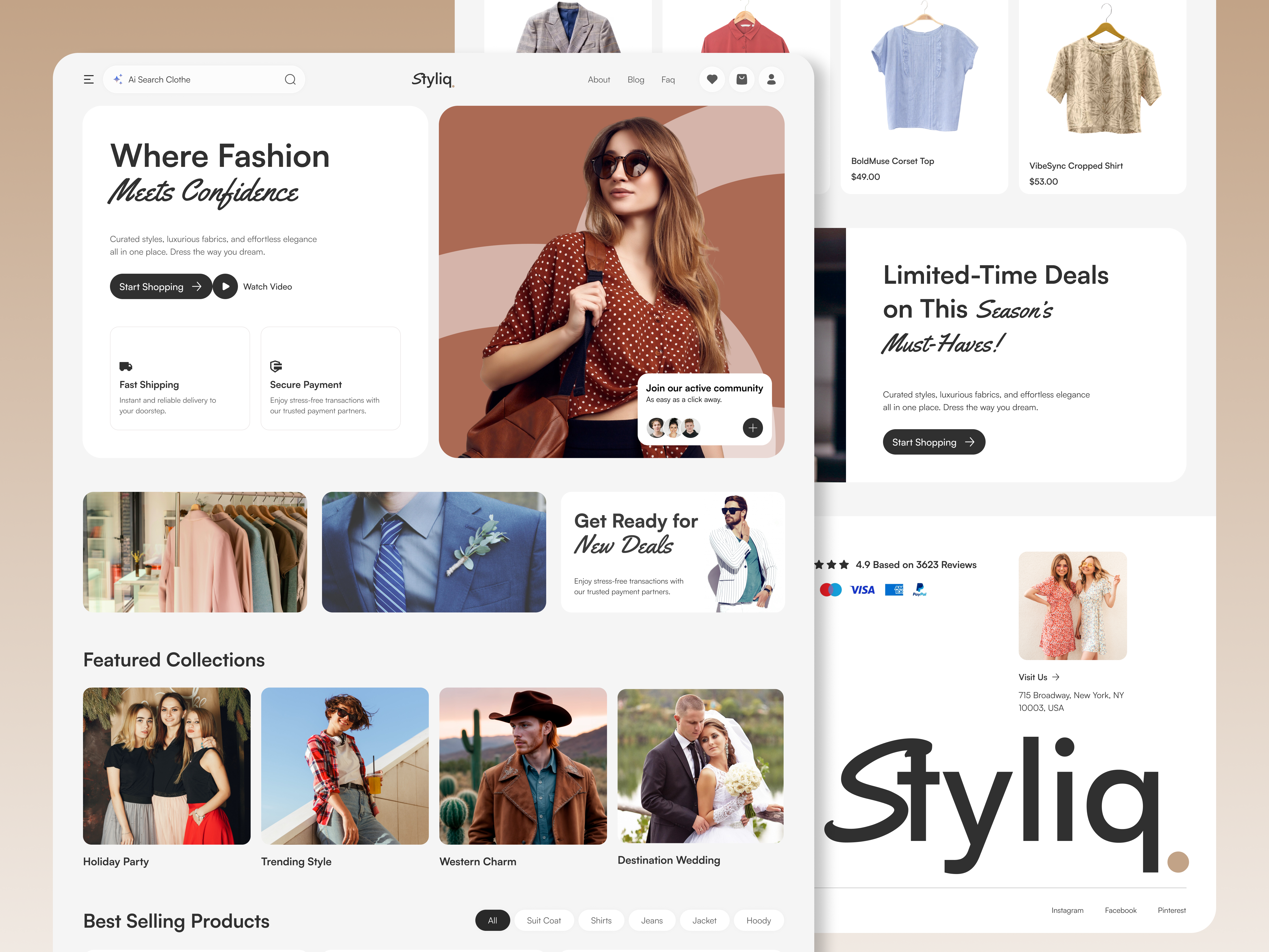 Example of Custom E Commerce Website Design