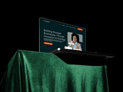 Corporate Landing Page — Innovation Meets Strategy design ui ux web designer websitedesigner