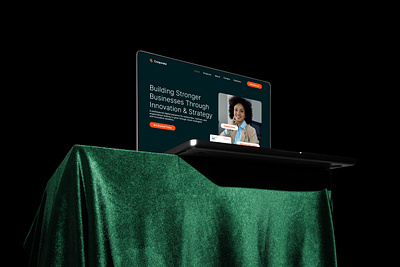 Corporate Landing Page — Innovation Meets Strategy design ui ux web designer websitedesigner