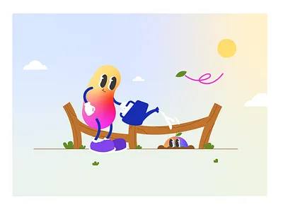 Bean's parenting [3] blog branding business illustration child children design ed tech education flat illustration kids education minimal parenting saas vector