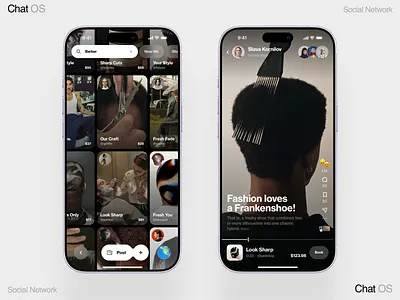 Barber video ai dashboard data design homepage interface ios iphone mobile product
