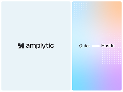 Amplytic Logo Visual Identity abstract logo ai agent logo ai logo analytics logo app logo bold logo brand guide branding corporate branding data logo fintech logo gradient logo growth logo minimal logo modern logo modular logo saas logo tech logo visual identity web3 logo