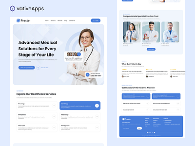 Healthcare Website Design appointment booking clean design dashboard doctor booking health platform health tech healthcare healthcare design healthcare website landing page medical medical design medical website patient portal ui design ui ux ux design web design web interface website design