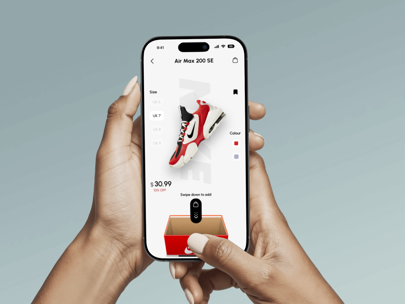 AI-Powered Nike Air Max App | Smart Sneaker Shopping Experience ai app ai powered air max clean e commerce ecommerce ui fashion app ios app minimal design mobile mobile ecommerce nike personalization product design shoes app shopping app shopping cart sneakers ui ux