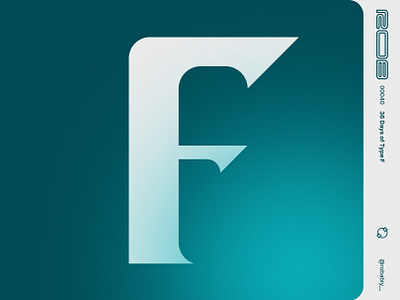 00040 - 36 Days of Type F 36 days of type 36 days of type f branding graphic design icon logo vector