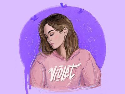 Violet design inspiration illustration