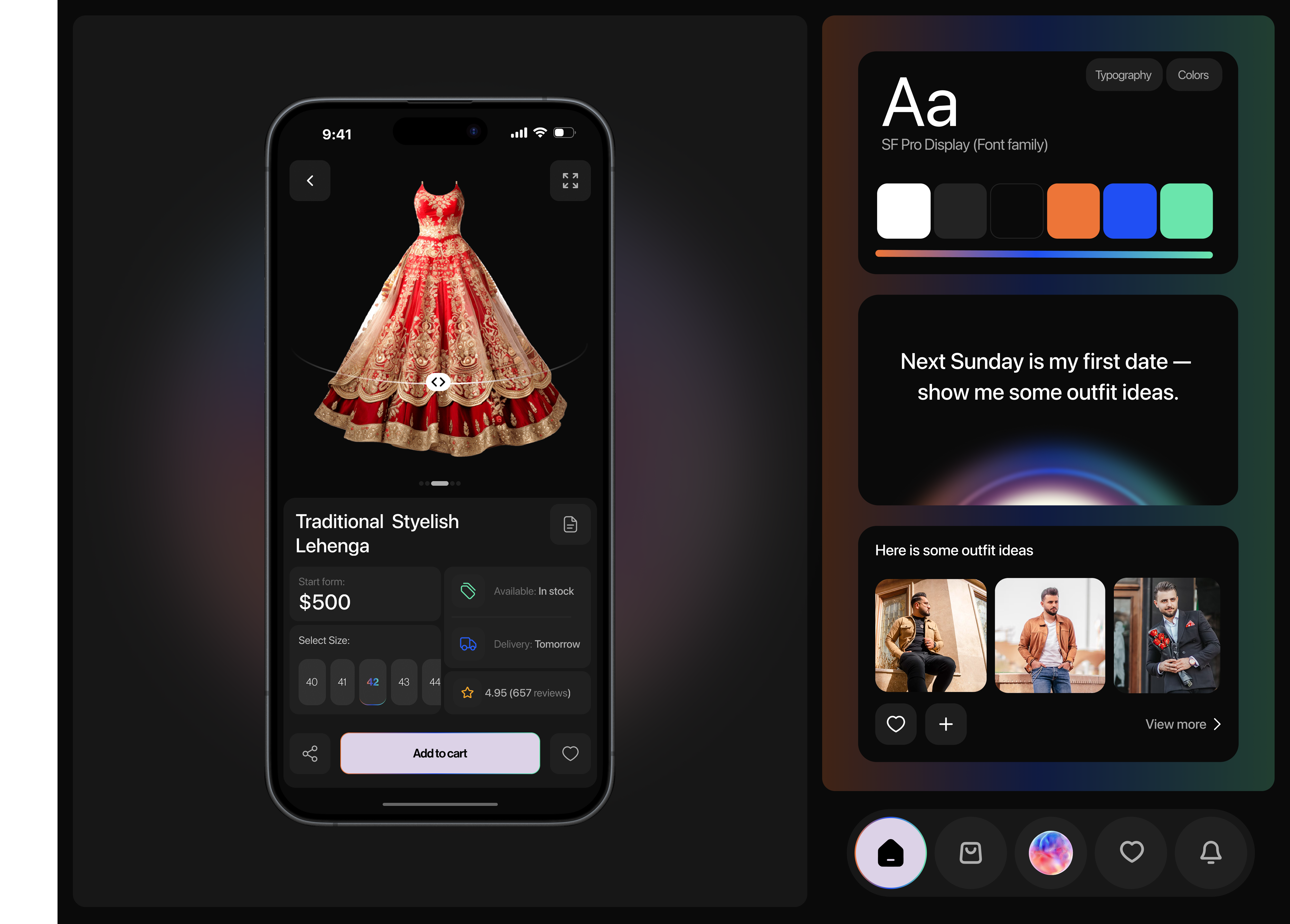 Example of AI-Powered Shopping App — Smart Outfit Suggestions & 3D Product