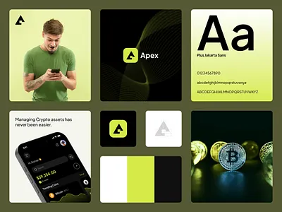 Apex - Crypto Branding brand guidelines brand identity branding crypto crypto currency figma graphic design logo ui ux