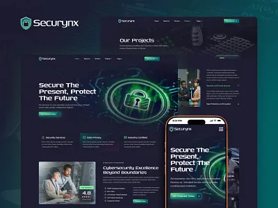 Securynx, website template design for Cyber Security Services agency business cracking cyber security cybercrime dark data security design digital security elementor hacking it security privacy responsive design security security company template kit ui web design wordpress