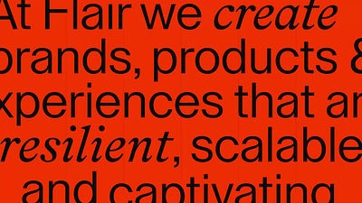 Flair Showreel branding logo