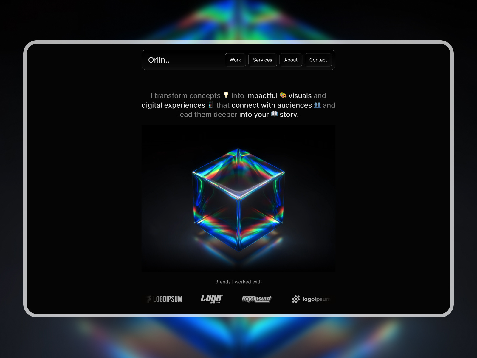 Orlin — Creative Portfolio WordPress Theme agency theme branding creative studio design design agency drag and drop multipurpose theme photography theme responsive design wordpress wordpress theme