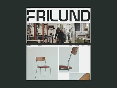 Frilund Website branding design graphic design layout logo typography ui ux webdesign website