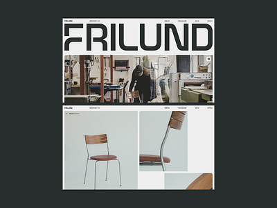 Frilund Website branding design graphic design layout logo typography ui ux webdesign website