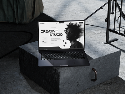 Creative Digital Studio Website 3d animation branding design figma graphic design illustration logo motion graphics studio studio landing page studio website studio website design ui uiux ux web design