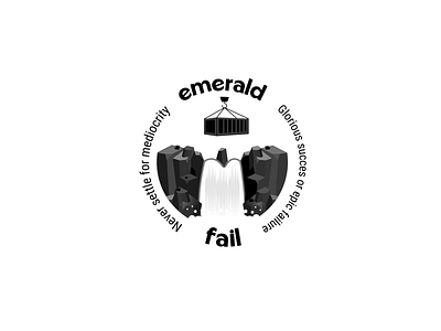 Emerald fail logo animation 2d animation after effects intro logo logo animation morping animation motion motion graphics waterfall waterfall animation