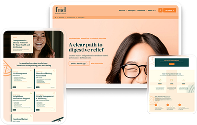 Website Redesign for FND company ui ux web design web redesign