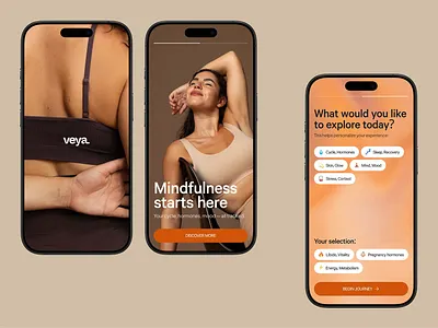 Women's Wellness App app design figma ui ux