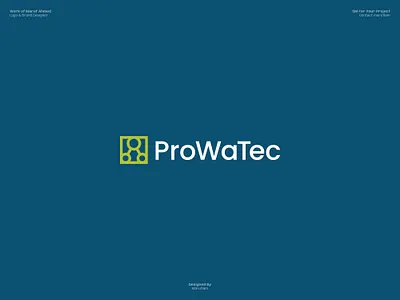 ProWaTec Logo Design adobe illustrator brand identity brand logo branding guidelines branding mockup custom logo dribbble logo design logo design branding logo designer logo presentation logomark logos logotype marufiam modern logo tech visual identity water
