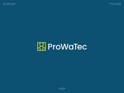 ProWaTec Logo Design adobe illustrator brand identity brand logo branding guidelines branding mockup custom logo dribbble logo design logo design branding logo designer logo presentation logomark logos logotype marufiam modern logo tech visual identity water