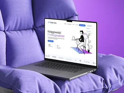 Fidendo - accountants website accountant branding gradient graphic design headings hero illustration landingpage minimalistic ui ux website