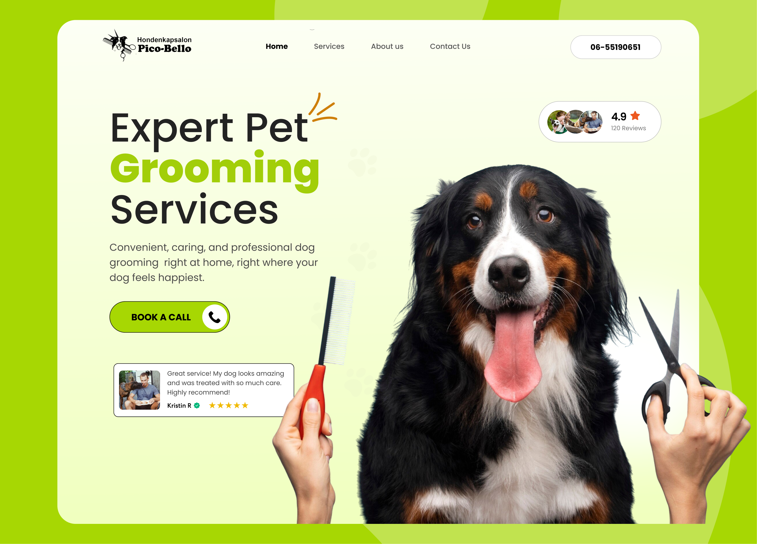 Dog Grooming Website dog grooming figma grooming website pets website website
