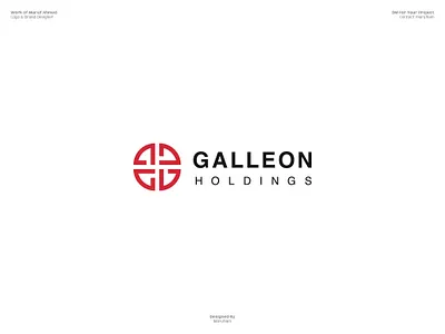 GALLEON HOLDINGS Logo Design adobe illustrator brand identity brand logo branding guidelines branding mockup custom logo dribbble g logo logo design logo design branding logo designer logo presentation logomark logos logotype marufiam modern logo red visual identity
