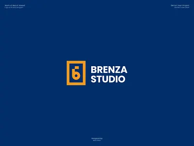 Brenza Studio Logo design adobe illustrator b logo brand identity brand logo branding guidelines branding mockup custom logo dribbble logo design logo design branding logo designer logo presentation logomark logos logotype marufiam modern logo studio logo visual identity