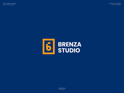 Brenza Studio Logo design adobe illustrator b logo brand identity brand logo branding guidelines branding mockup custom logo dribbble logo design logo design branding logo designer logo presentation logomark logos logotype marufiam modern logo studio logo visual identity