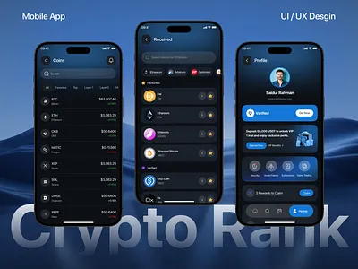 Crypto Mobile App crypto app crypto app design crypto app interface crypto app ui crypto app ux crypto mobile app crypto mobile app design