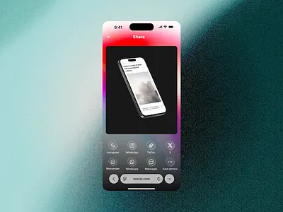 Social share preview branding design mobile app mobile design social preview ui ux uxui