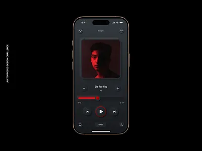 Juxtopposed Design Challenge | Day 03 | Spotify | Skeumorphic