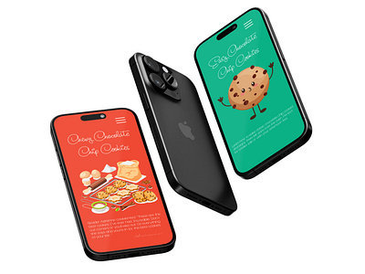 "Sweet Treats" App | Mobile UI for a Cookie Brand adobe illustrator app app design art illustration illustrator ui