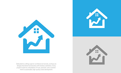 Home Growth Logo, Real Estate Investment Financial Icon asset finance financial growth home logo house housing investment loan modern mortgage property real estate