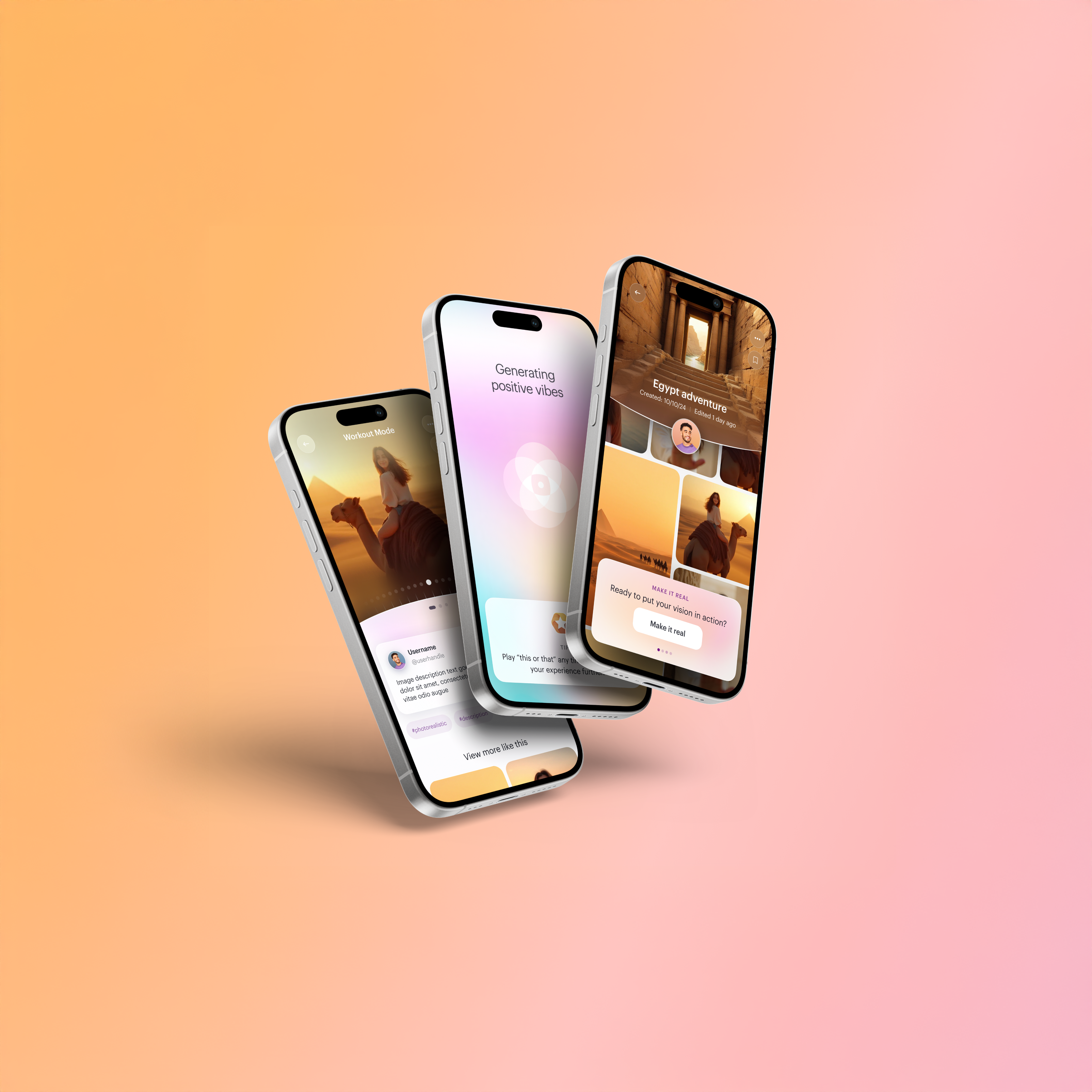 Life Vision App ai app artificial intelligence design goals health interactive interface life ui visualization wellness