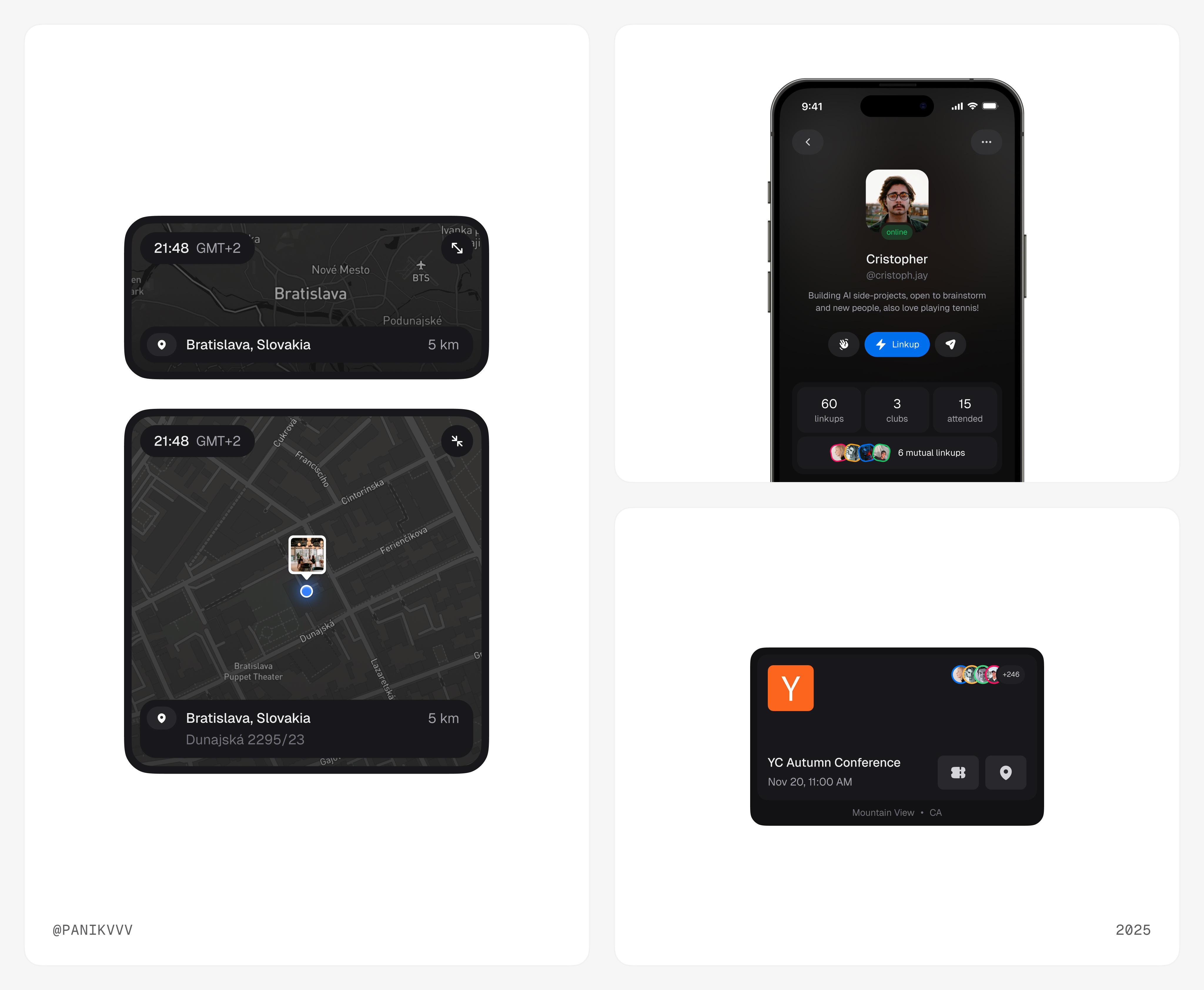 Events app in few shots 🗺️ clean design design app event app event design events ios app ios ui mobile app modern app modern ui phone design ui