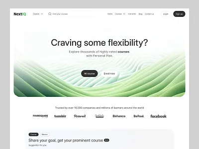 NextIQ : AI Educational Platform ai education website ai website artificial intelligence design landing page learning machine learning online school tutor ui ux website