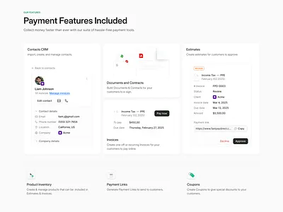 FastPayDirect Bento Grid bento bento grid clean design minimal modern ui ux web design website website design