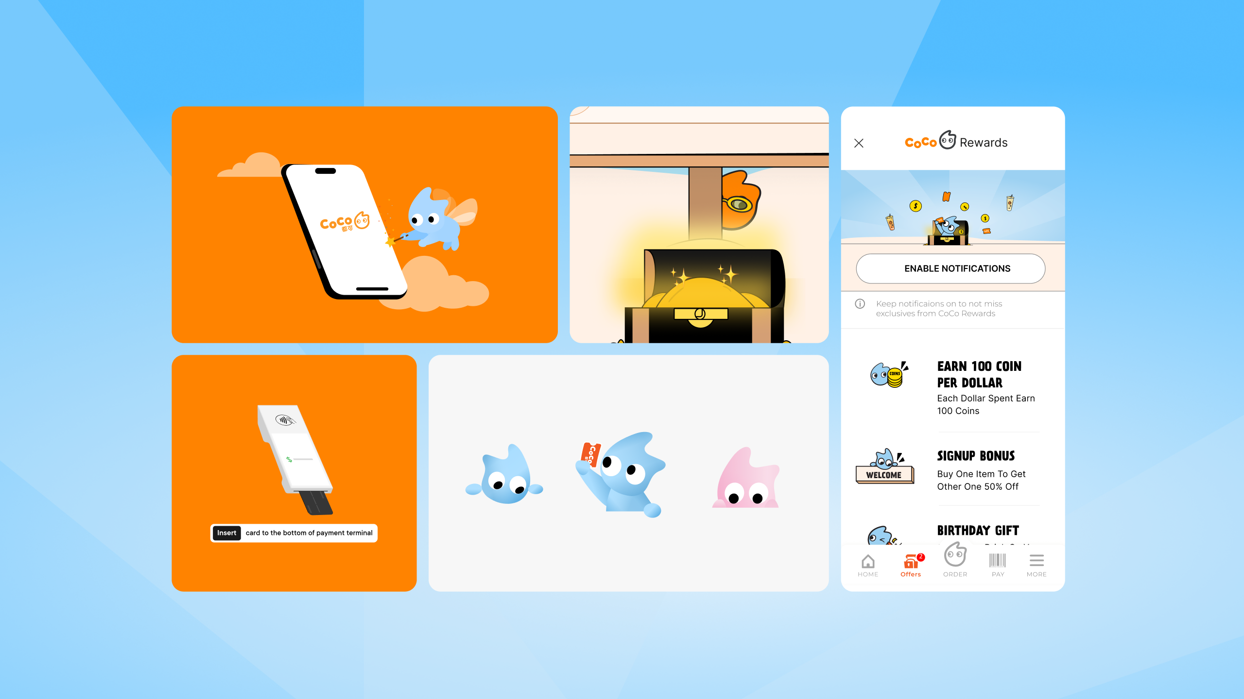 CoCo Kiosk & App Rewards UI Animations 2d after effects animation app cartoon catering character characterdesign food gif loop lottiefiles loyalty micro interaction motion motion graphics rewards svg animation ui