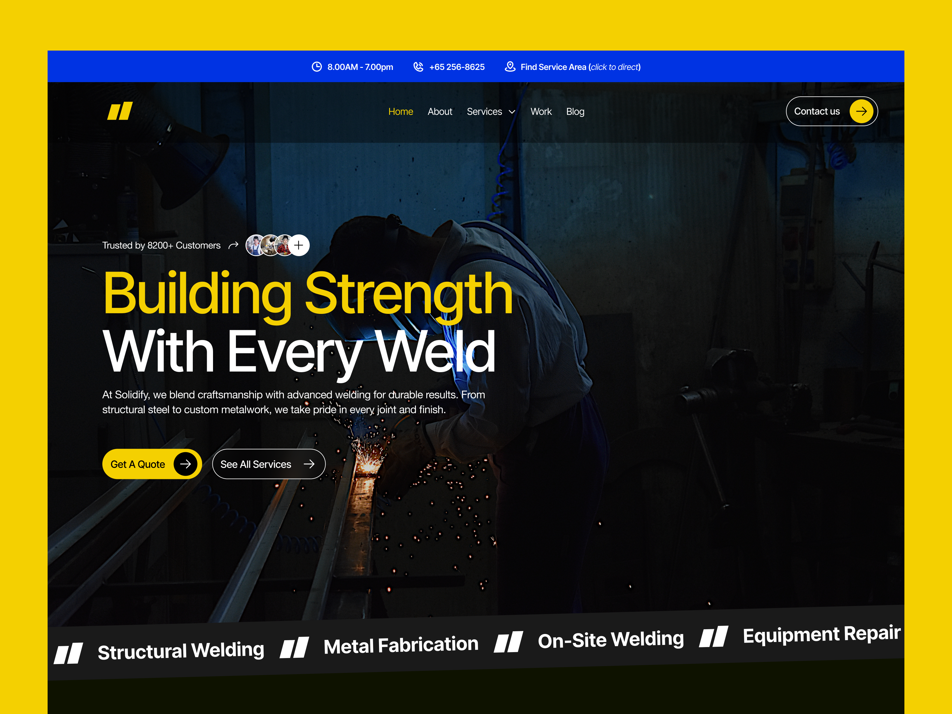 Structon | Welding Services Landing Page branding design figma graphic design illustration logo ui ux website landing page ui welding welding landing page ux welding website welding website design welding website design ui welding website design ux welding website landing page