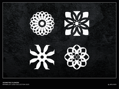 Geometric Floral Logo Collection — Versatile · Modern · Elegant balance botanical brand brand identity branding clean design eco floral floral logo flower geometric geometric design graphic design logo logo design minimal organic vector